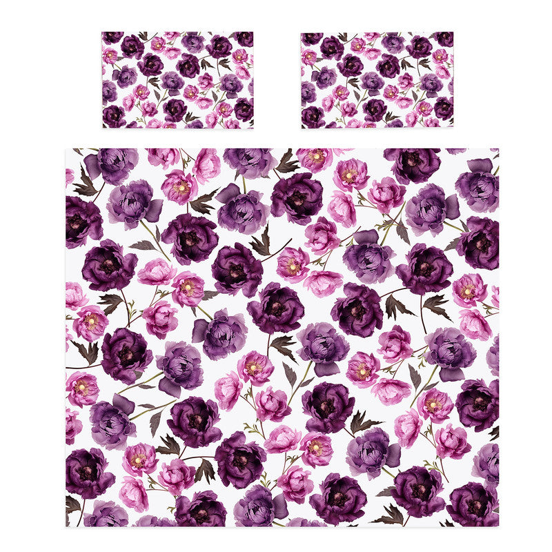 Purple Blossoms Duvet Cover Set by Mark Van Vuuren