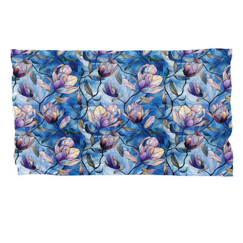 Purple Magnolia Light Bed Throw