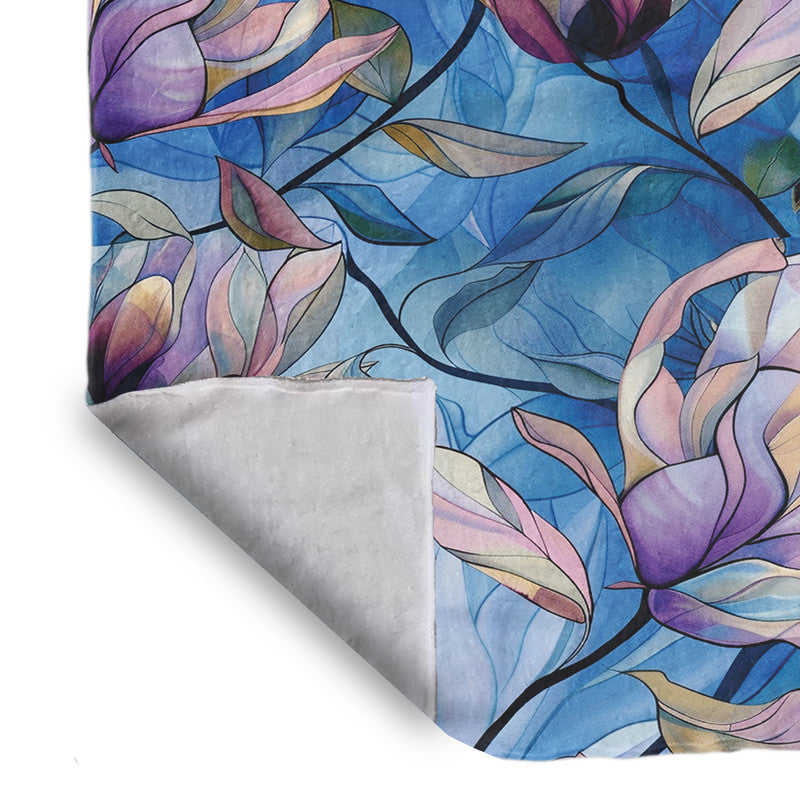 Purple Magnolia Light Bed Throw