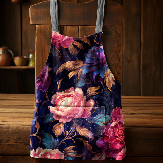 Purple Rose Lace Apron
