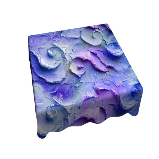Purple Wave Square Tablecloth
