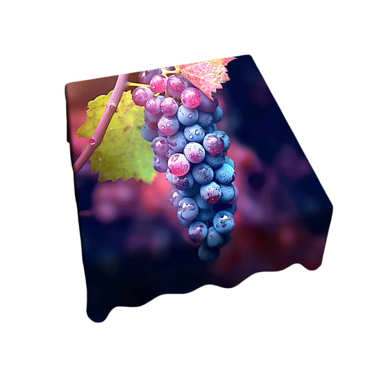 Purple Grapes Square Tablecloth