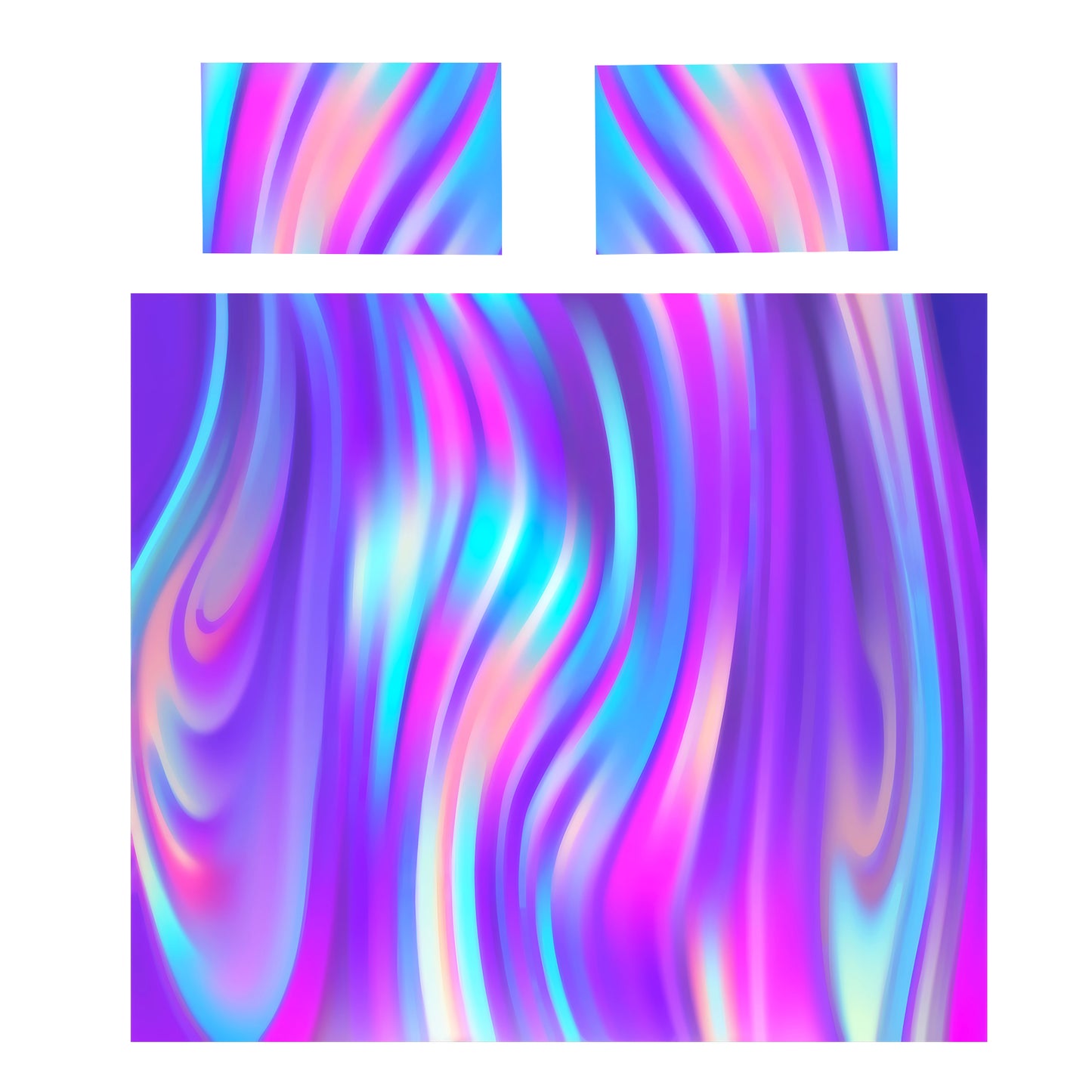 Purple Phantom Streams Duvet Cover Set