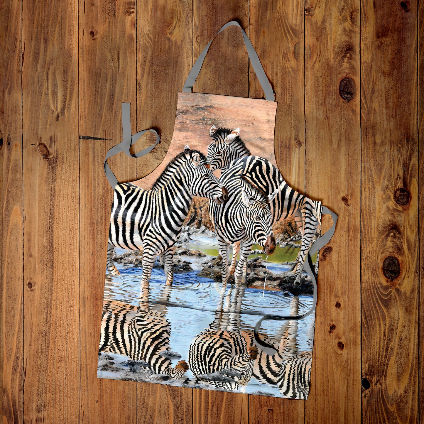 Pyjama Drinkers Medium Length Apron by Delene Lambert