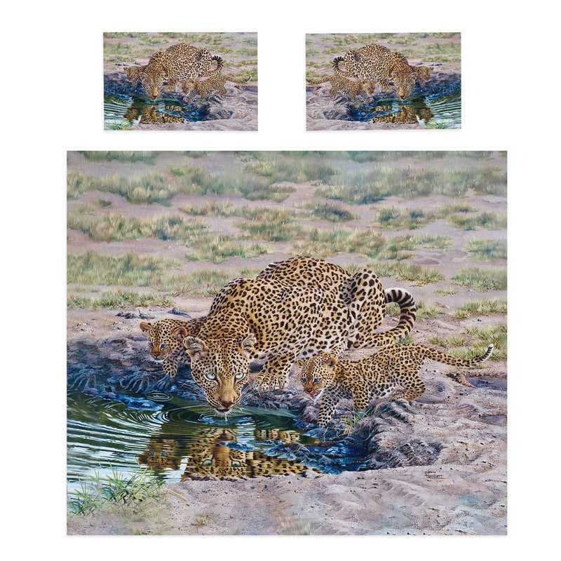 Queen of Cubs Duvet Cover Set by Delene Lambert