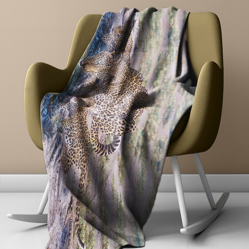 Queen of Cubs Light Weight Fleece Blanket by Delene Lambert