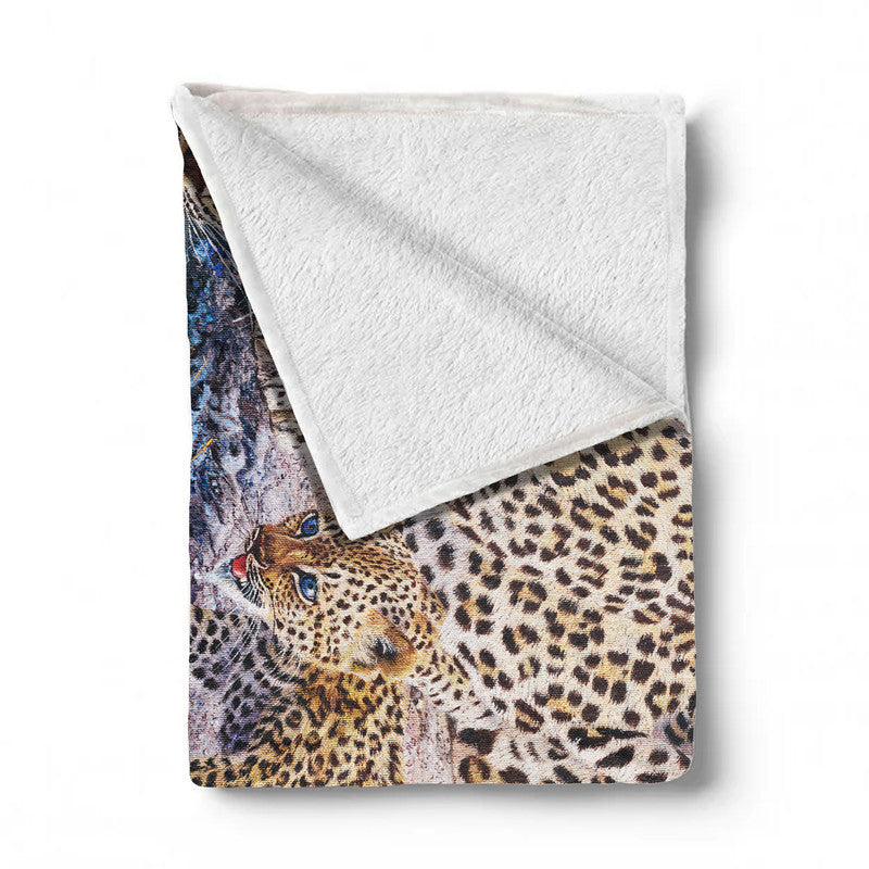 Queen of Cubs Light Weight Fleece Blanket by Delene Lambert