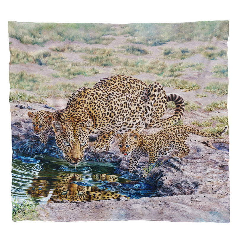 Queen of Cubs Light Weight Fleece Blanket by Delene Lambert