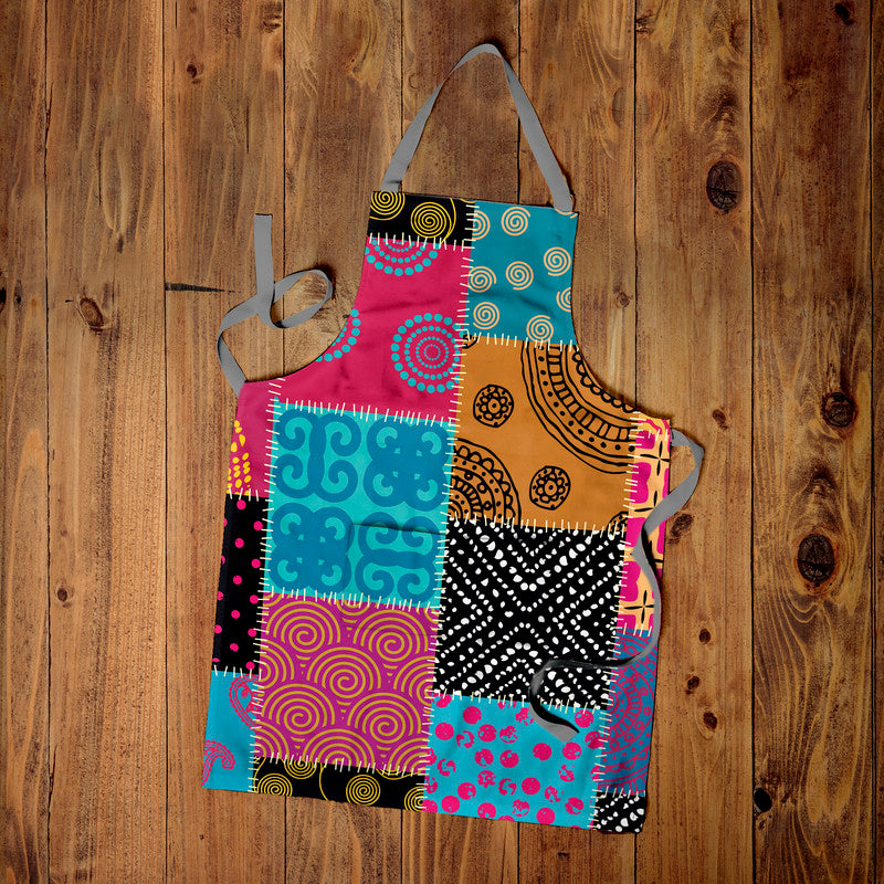 Quilt Pattern Medium Length Apron