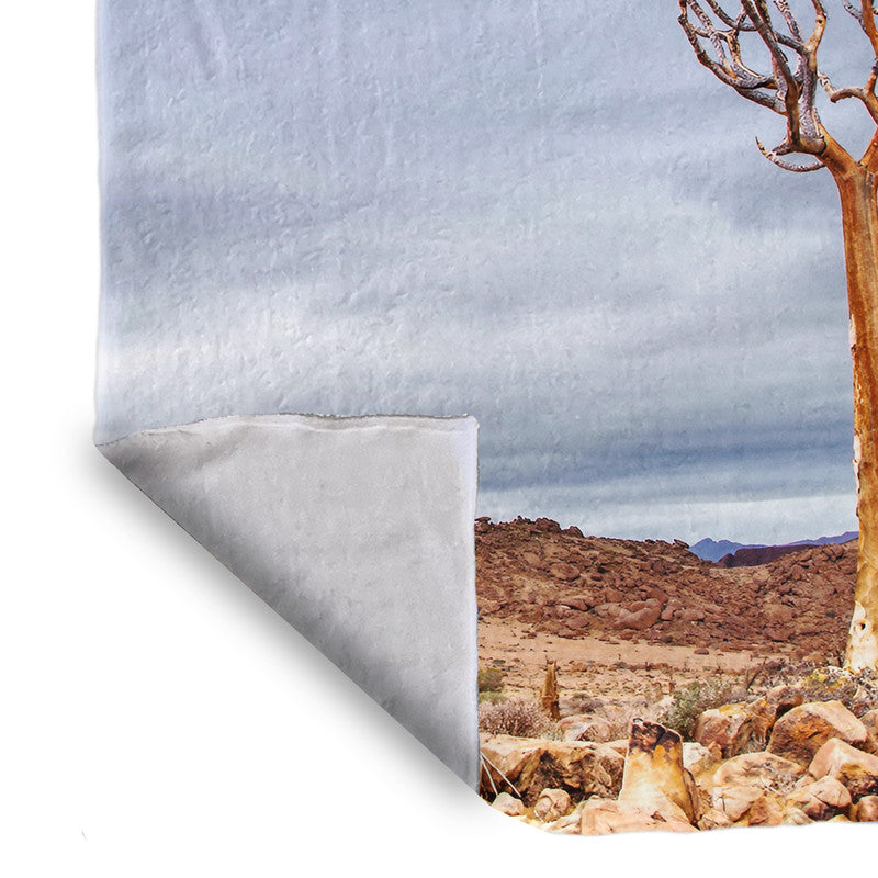 Quiver Tree Richtersveld Light Weigt Fleece Blanket By Fanie Heymans