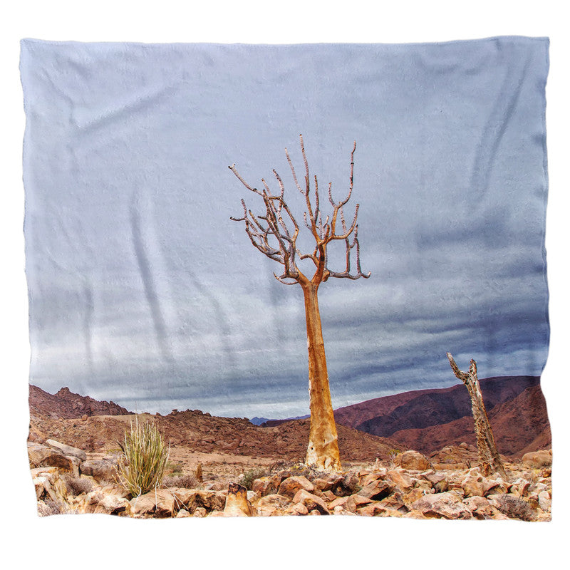 Quiver Tree Richtersveld Light Weigt Fleece Blanket By Fanie Heymans