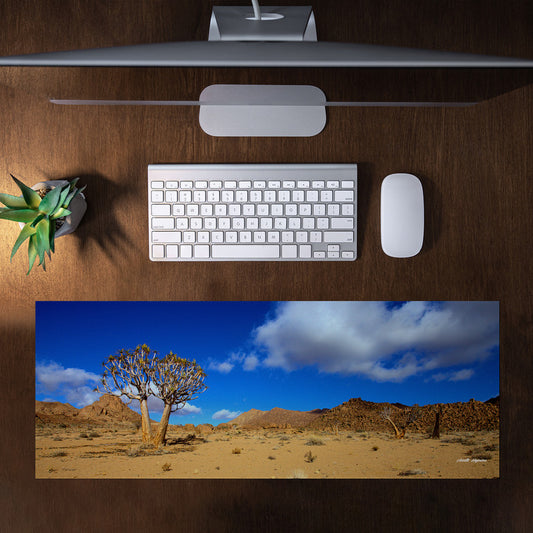 Quiver tree Valley Large Desk Pad By Annette Heymans