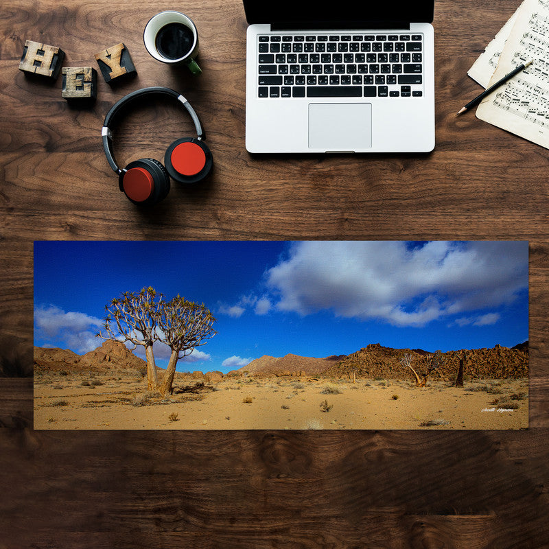 Quiver tree Valley Large Desk Pad By Annette Heymans