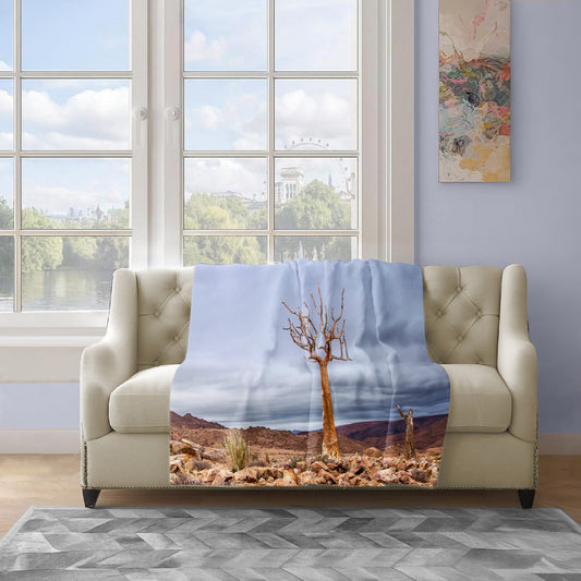 Quiver Tree Richtersveld Light Weigt Fleece Blanket By Fanie Heymans