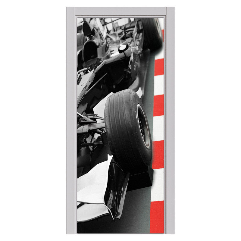 Racer Black Door Decoupage