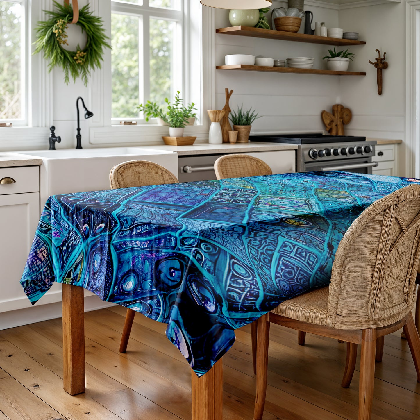 Rain Monsoon Rectangle Tablecloth