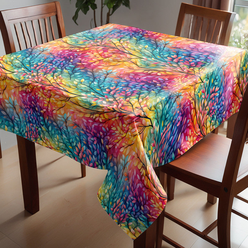 Fiery Foliage Square Tablecloth