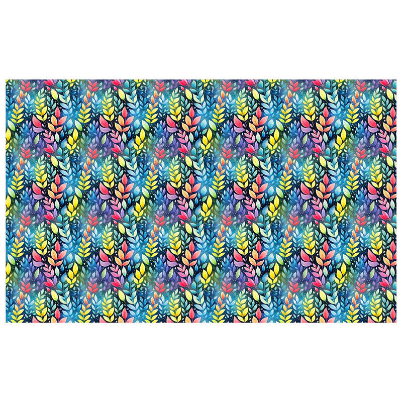 Aqua Foliage Rectangle Tablecloth