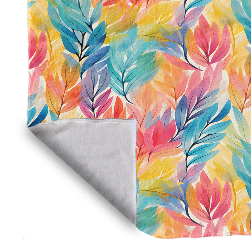 Sunlight Foliage Light Bed Throw