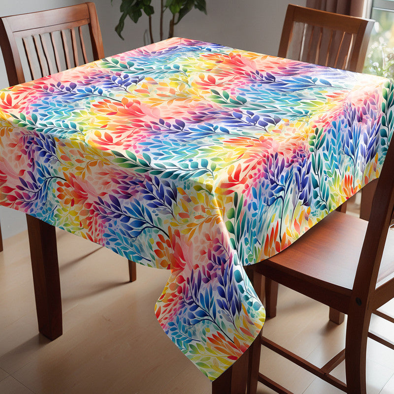 Soft Colour Foliage Square Tablecloth