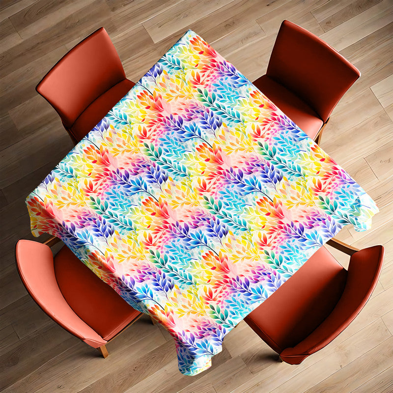Soft Colour Foliage Square Tablecloth