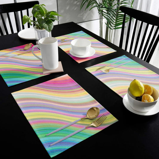 Rainbow Swirls Placemats