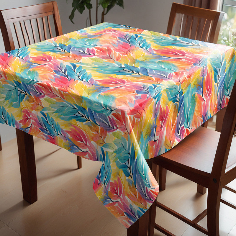 Rainbow Foliage Square Tablecloth
