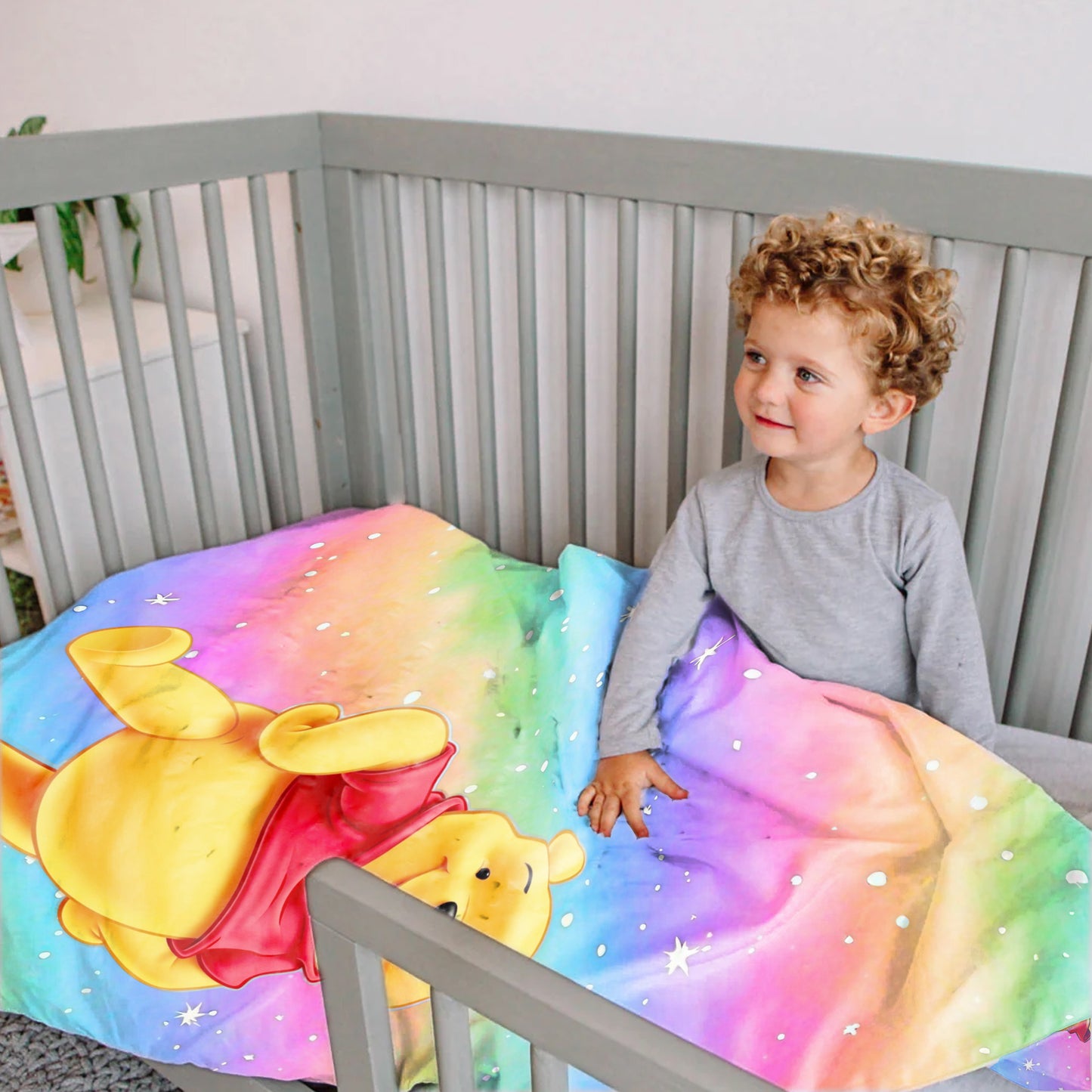 Rainbow Bear Cot Set