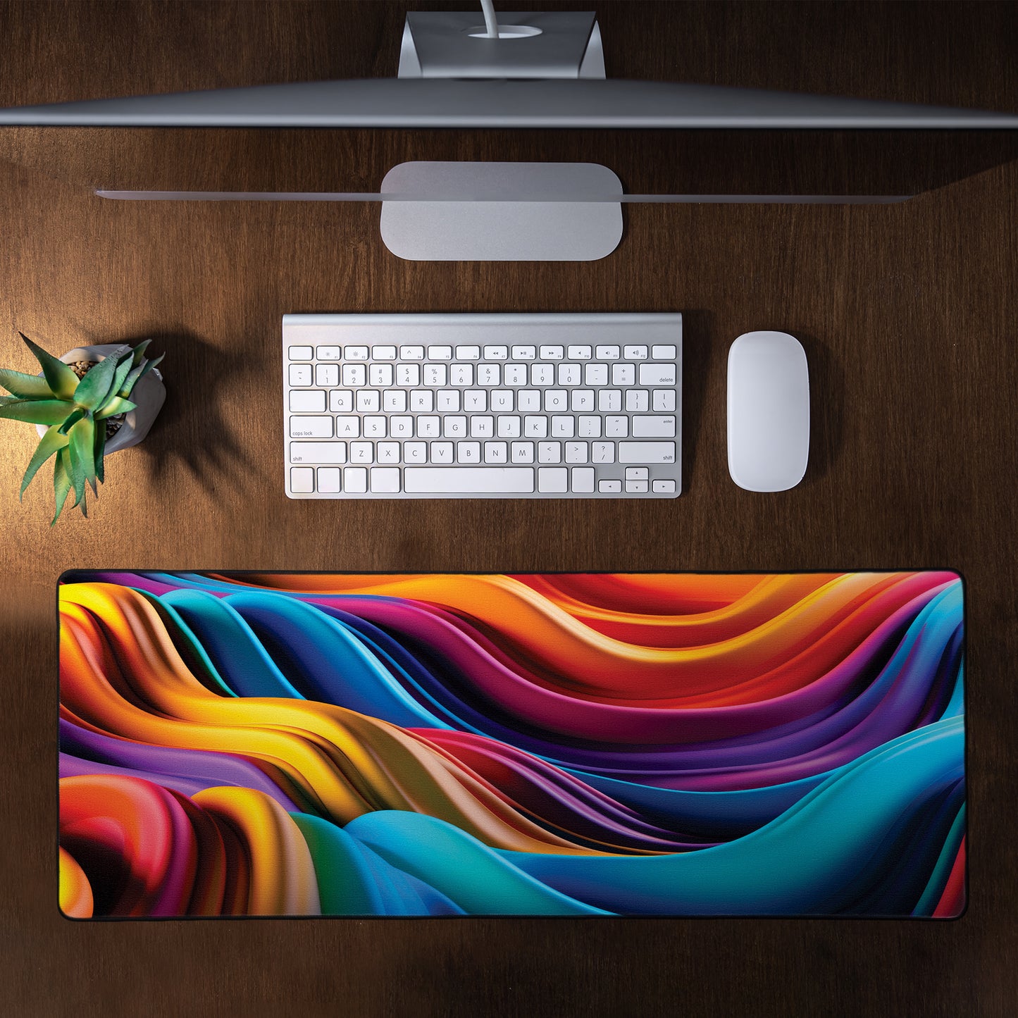 Rainbow Colours Large Desk Pad