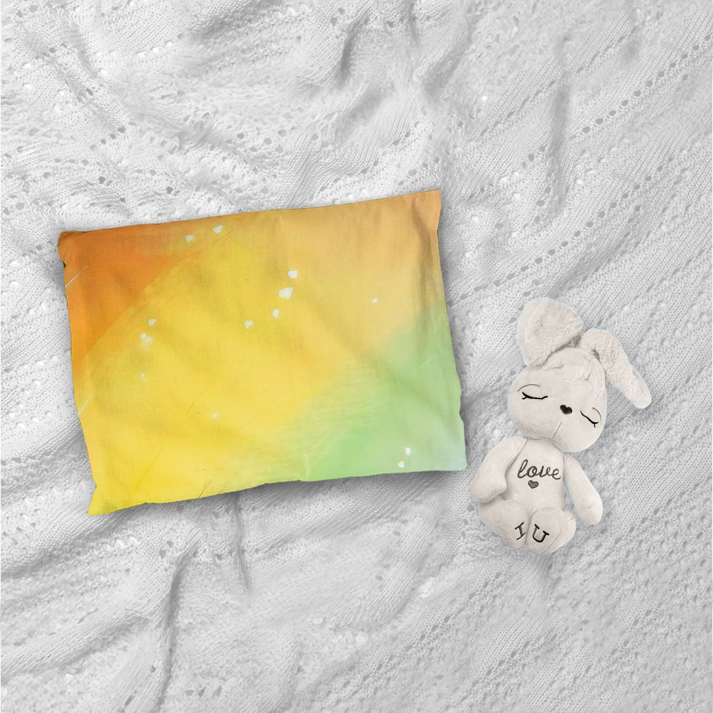 Rainbow Elephant Cot Set