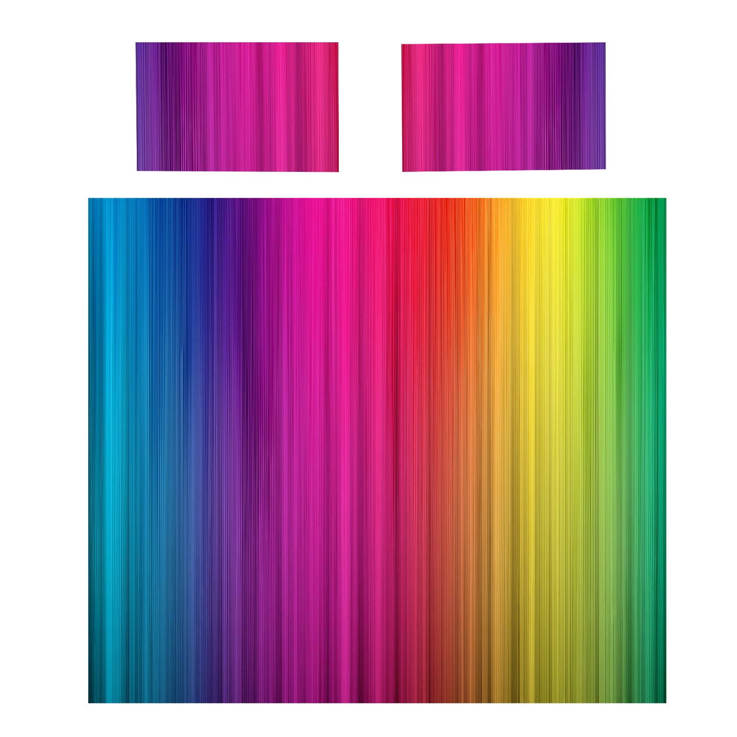Rainbow Stripes of Colours Duvet Cover Set
