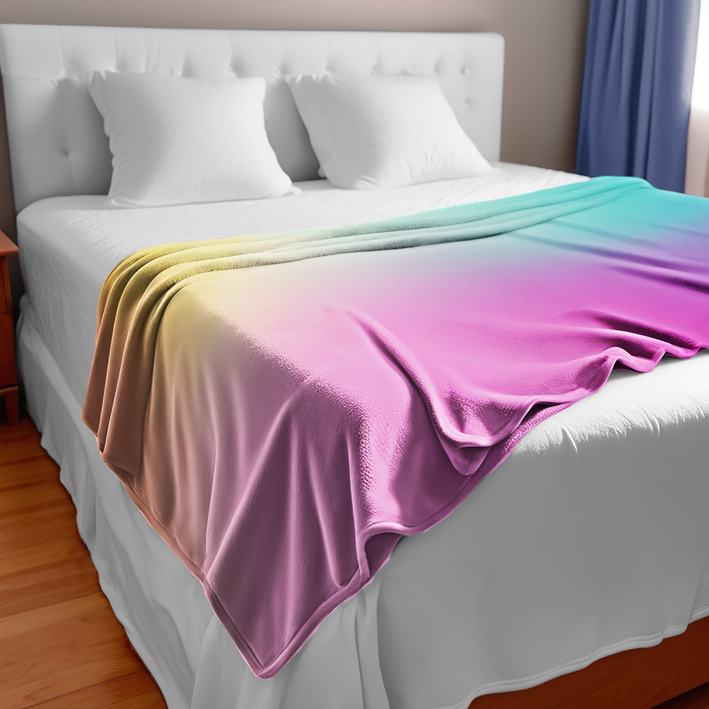 Rainbow Shadow Light Bed Throw