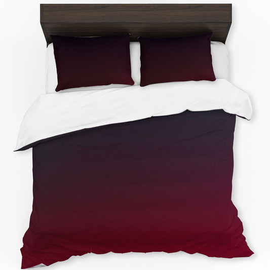 Red Ombre Duvet Cover Set
