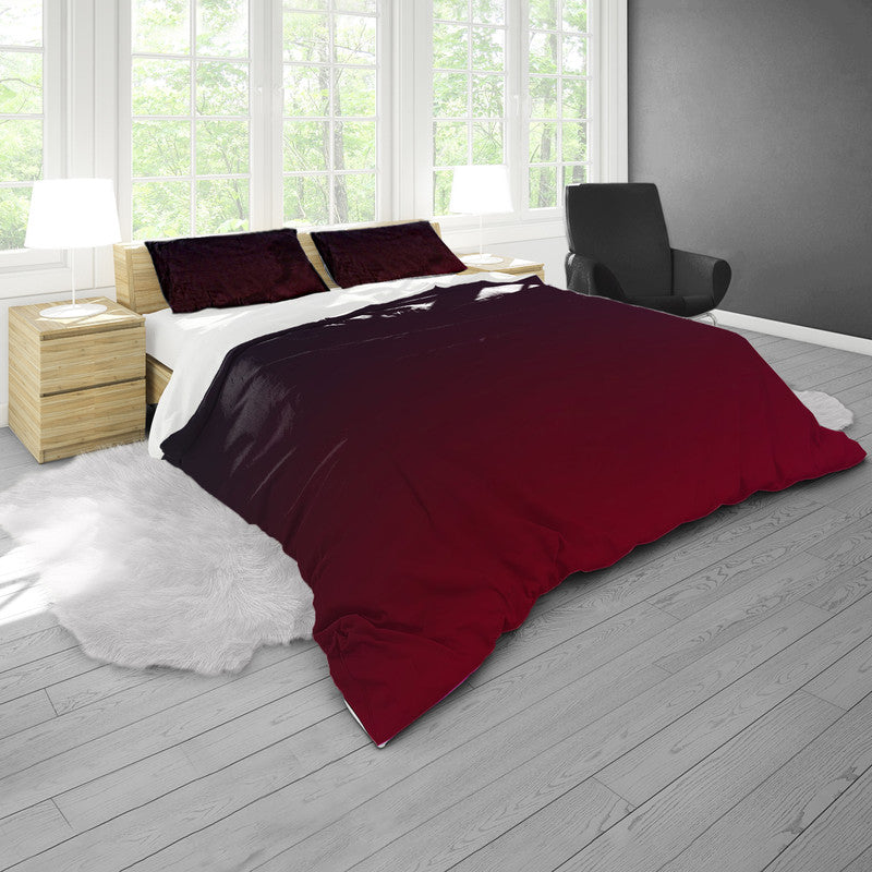 Red Ombre Duvet Cover Set