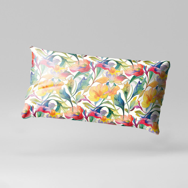 Red and Yellow Lilies Oblong Luxury Scatter