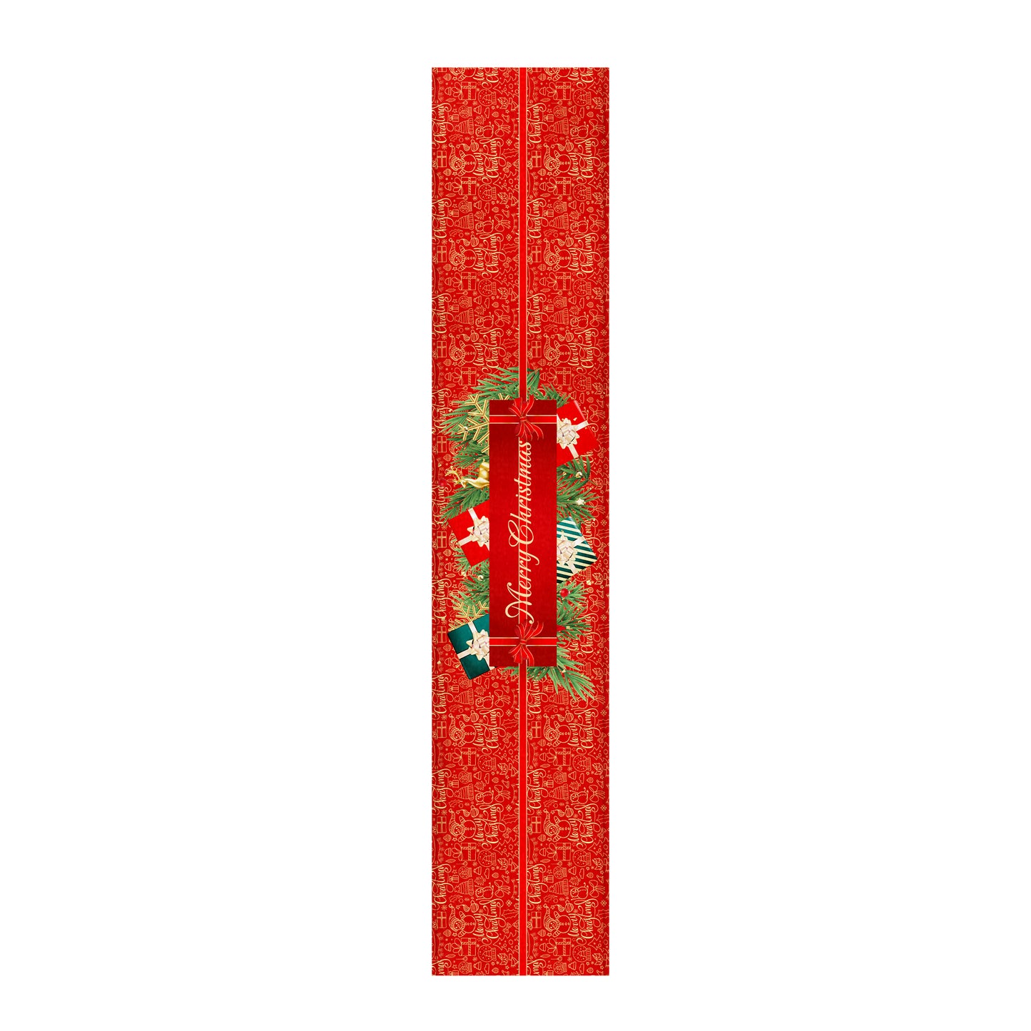 Red Christmas Table Runner