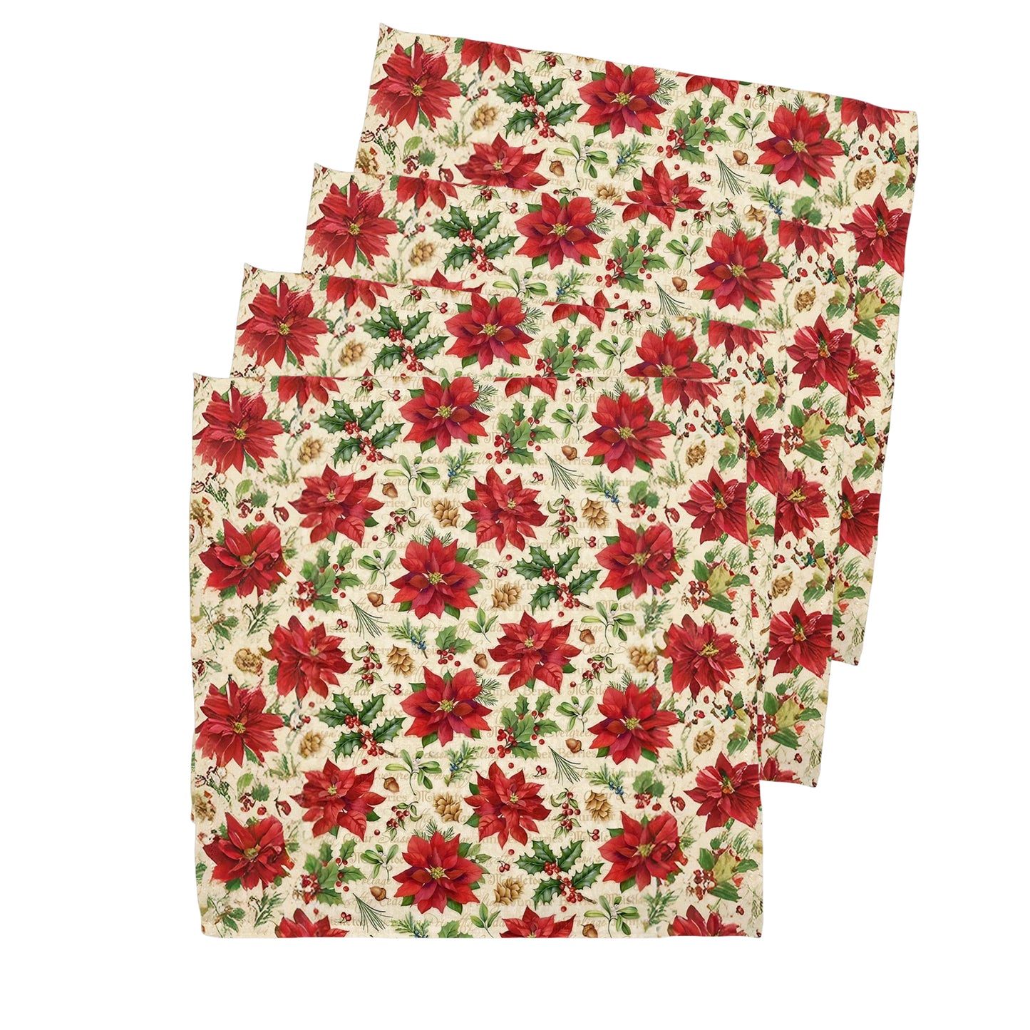 Red Petals of Christmas Napkins