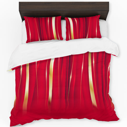 Red Royal Veil Duvet Cover Set