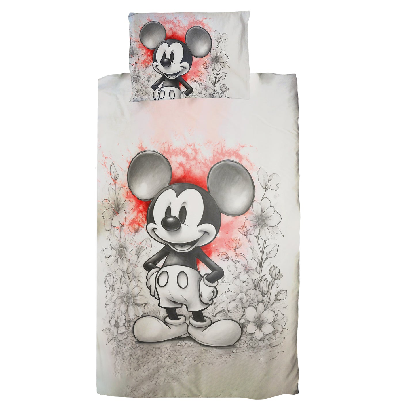 Red Steam Boat Willie By Nathan Pieterse Cot Duvet Set