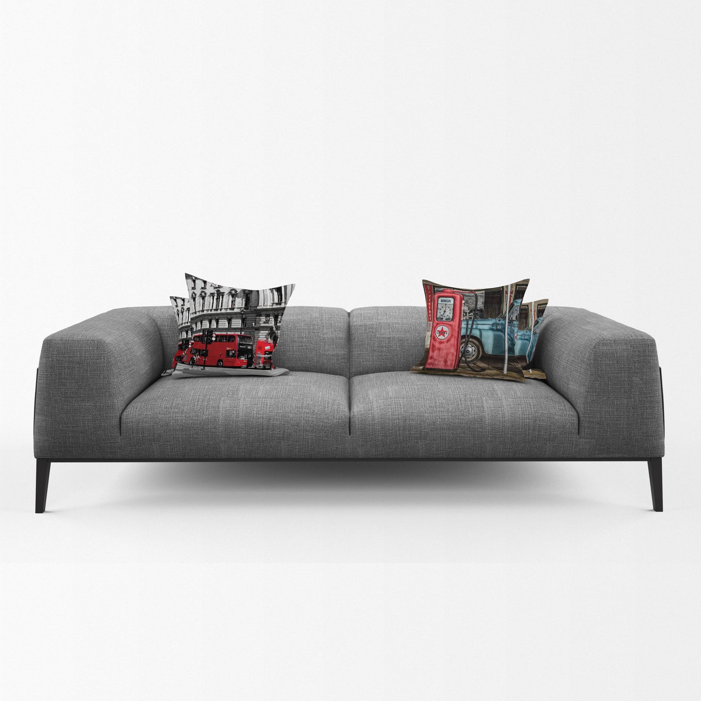 Red Vintage Colour Luxury Scatter Covers (Set of 4)