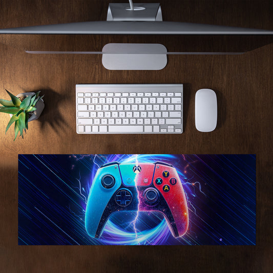Red & Blue Xbox Controller Desk Pad