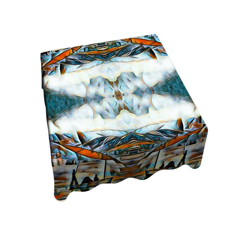Reflecting Pattern Square Tablecloth By Jinge for Fifo
