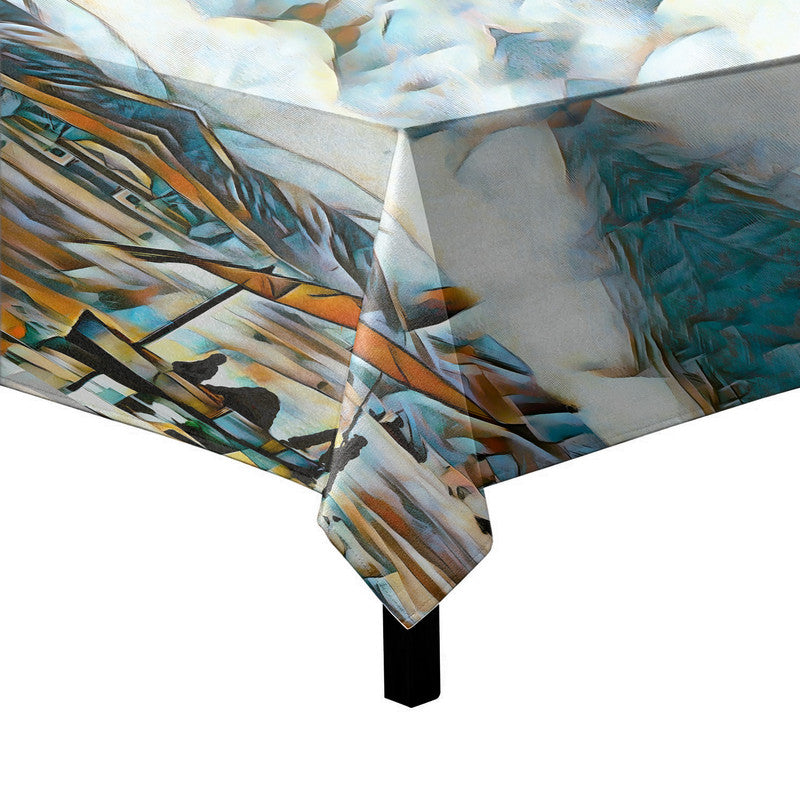 Reflecting Pattern Square Tablecloth By Jinge for Fifo