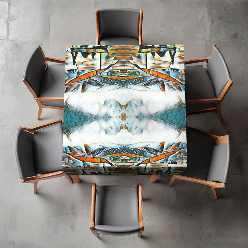 Reflecting Pattern Square Tablecloth By Jinge for Fifo