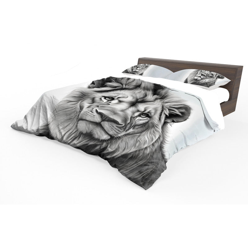 Regal Majesty Lion Duvet Cover Set by Nathan Pieterse