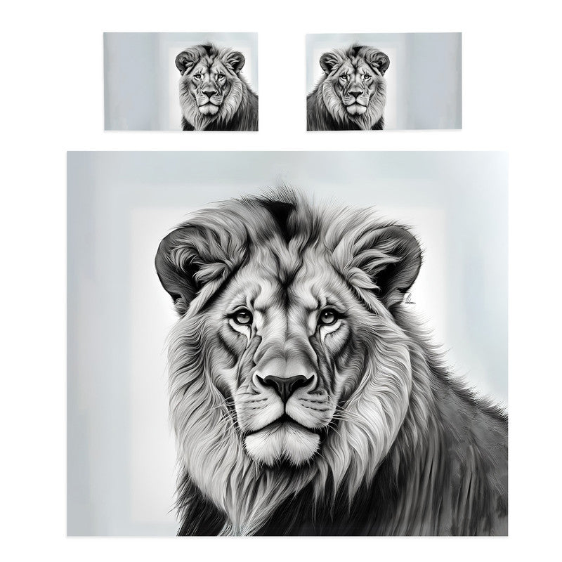 Regal Majesty Lion Duvet Cover Set by Nathan Pieterse
