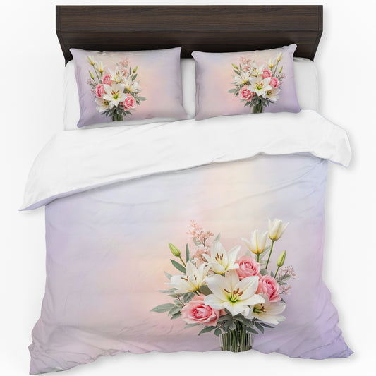 Regal Lily Bouquet Duvet Cover Set