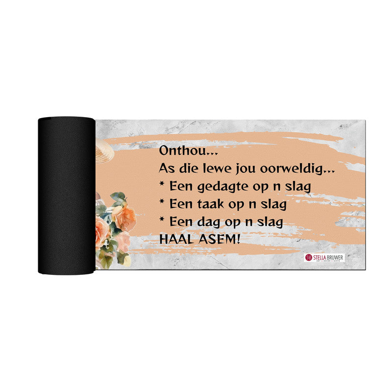 Remember Large Desk Pad by Stella Bruwer