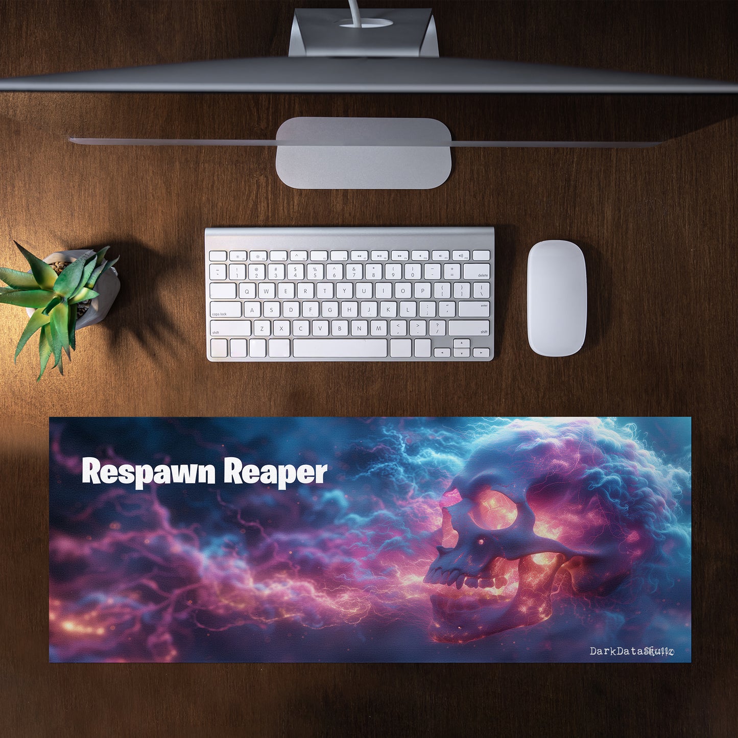 Respawn Reaper by Wikus Schalkwyk Large Desk Pad