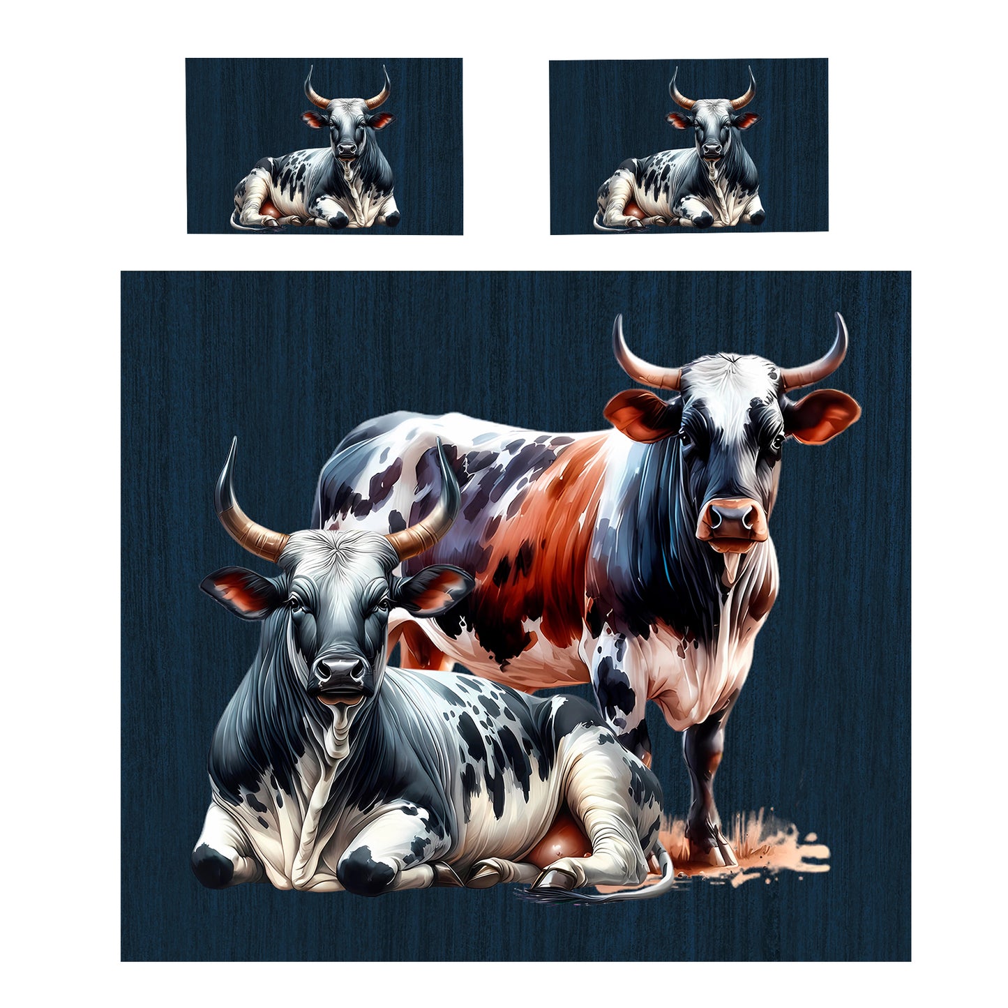 Resting Cows Duvet Cover Set by Mark van Vuuren